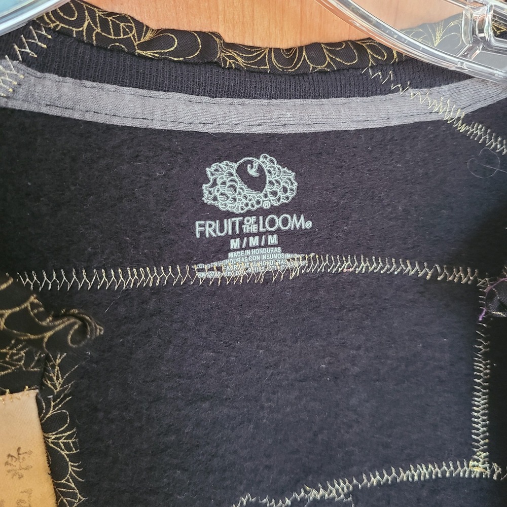Fruit of the Loom MEDIUM Maximalist Patchwork Quilted Jacket‎ Artsy Cottagecore - Picture 6 of 9